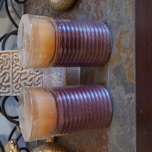 Pier 1 Imports Wood & Glass Candles